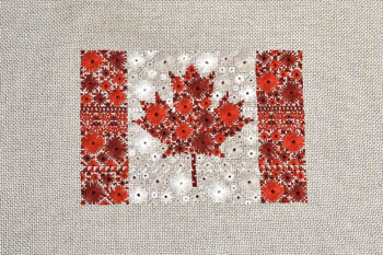 Starburst Flag Of Canada
